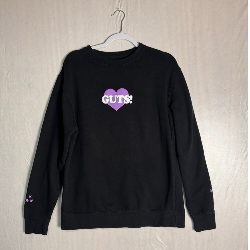 Olivia Rodrigo Guts World Tour Official Merch Hoodie Sweatshirt Puff Print Sz L